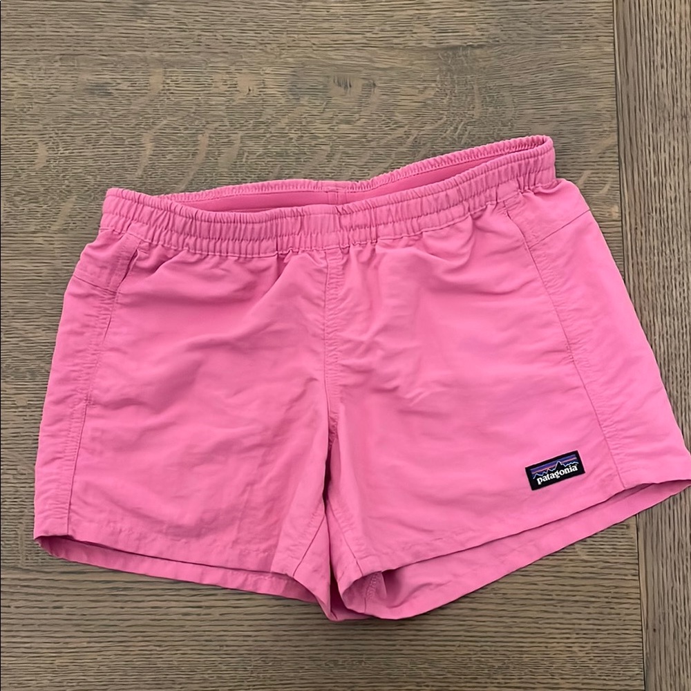 Patagonia Pink Athletic Shorts Quick-Dry Lightweight Girls/Kids Large